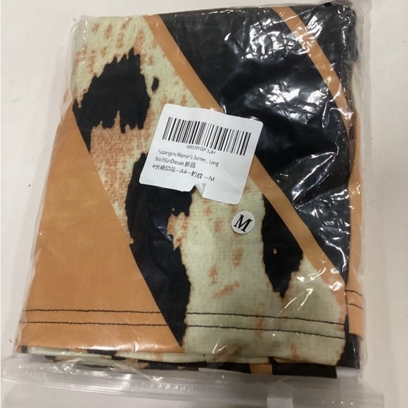 Womens Leopard Print Maxi Dress Sleeveless With Pockets Size M New - Picture 5 of 5